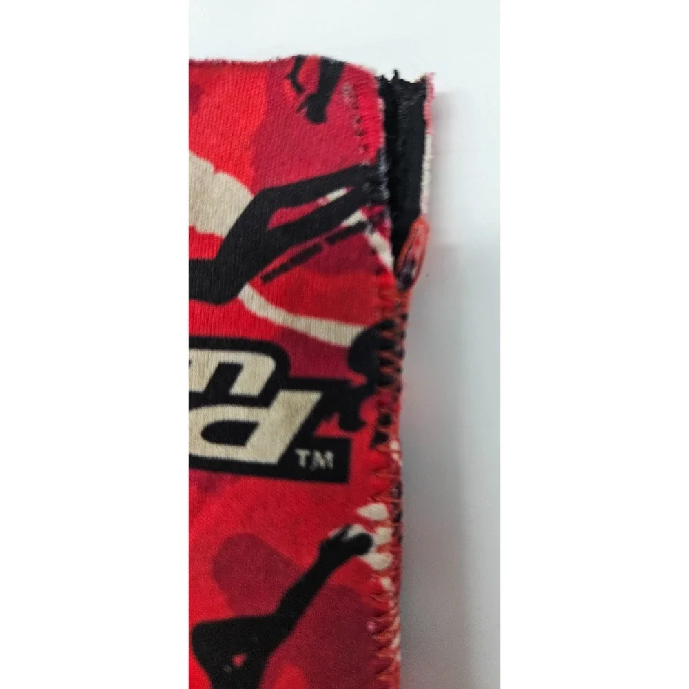 Team Hard Camo Kicker Can Cooler Sleeve Red Black White - UNIQUE CAMO‎ PATTERN!